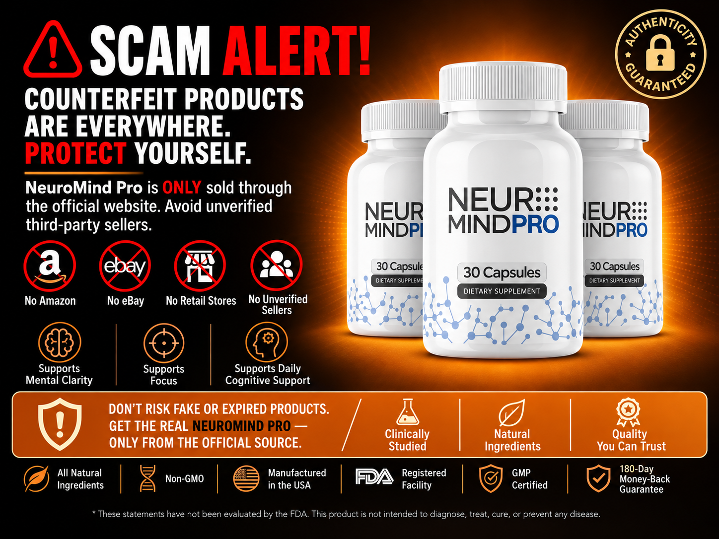 NeuroMind Pro scam alert — official offer verification